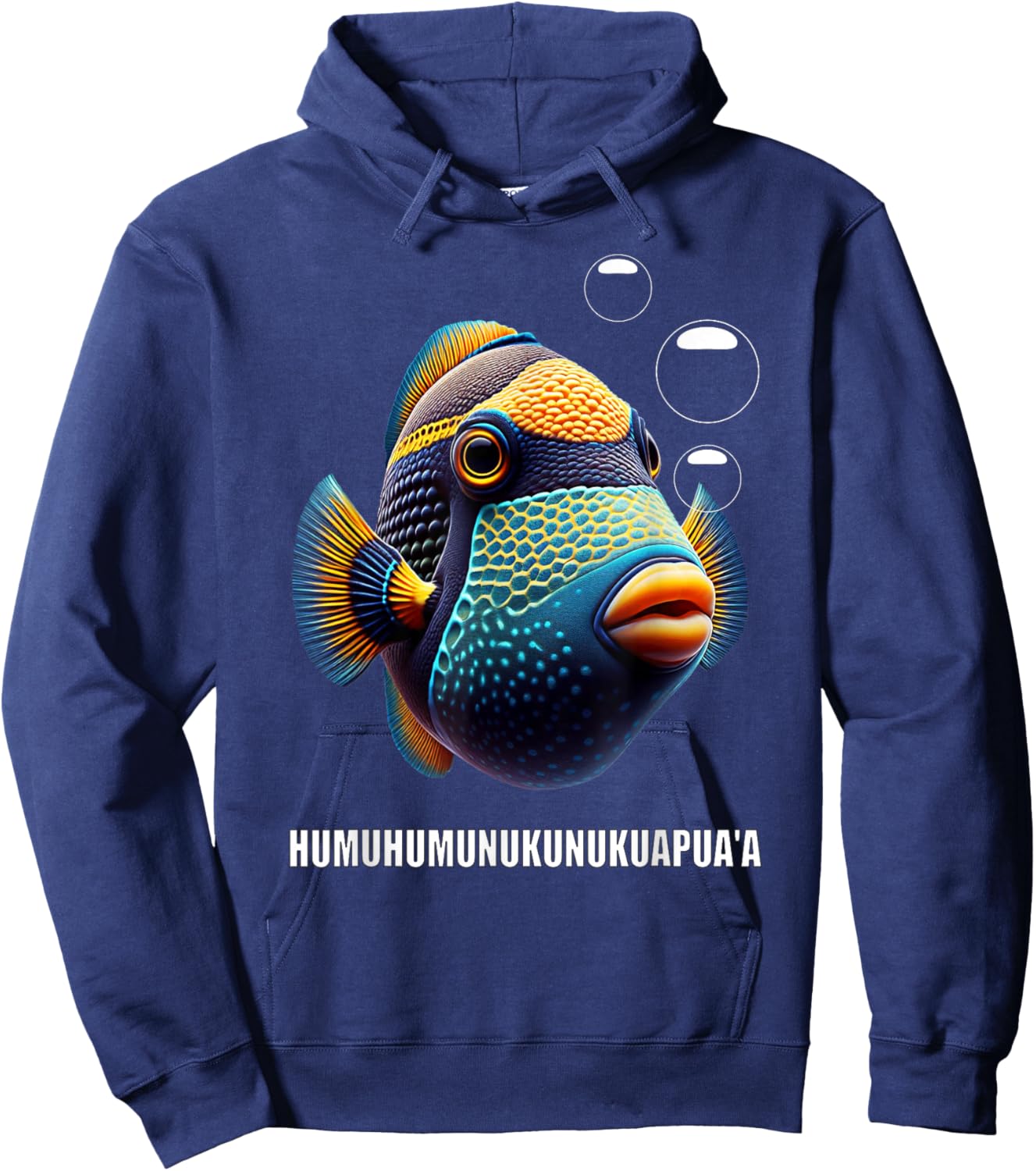 Humuhumunukunukuapua'a Hawaiian Reef Triggerfish Hawaii Hoodie - Hoodie | Navy