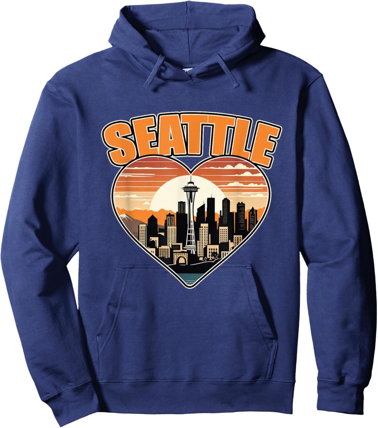 Seattle Washington State USA Men Women Kids Hoodie - Hoodie | Navy