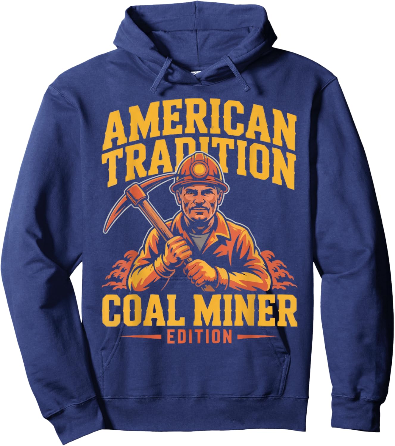 Coal Miner Job Profession Digging Occupation Coal Mining Hoodie - Hoodie | Navy