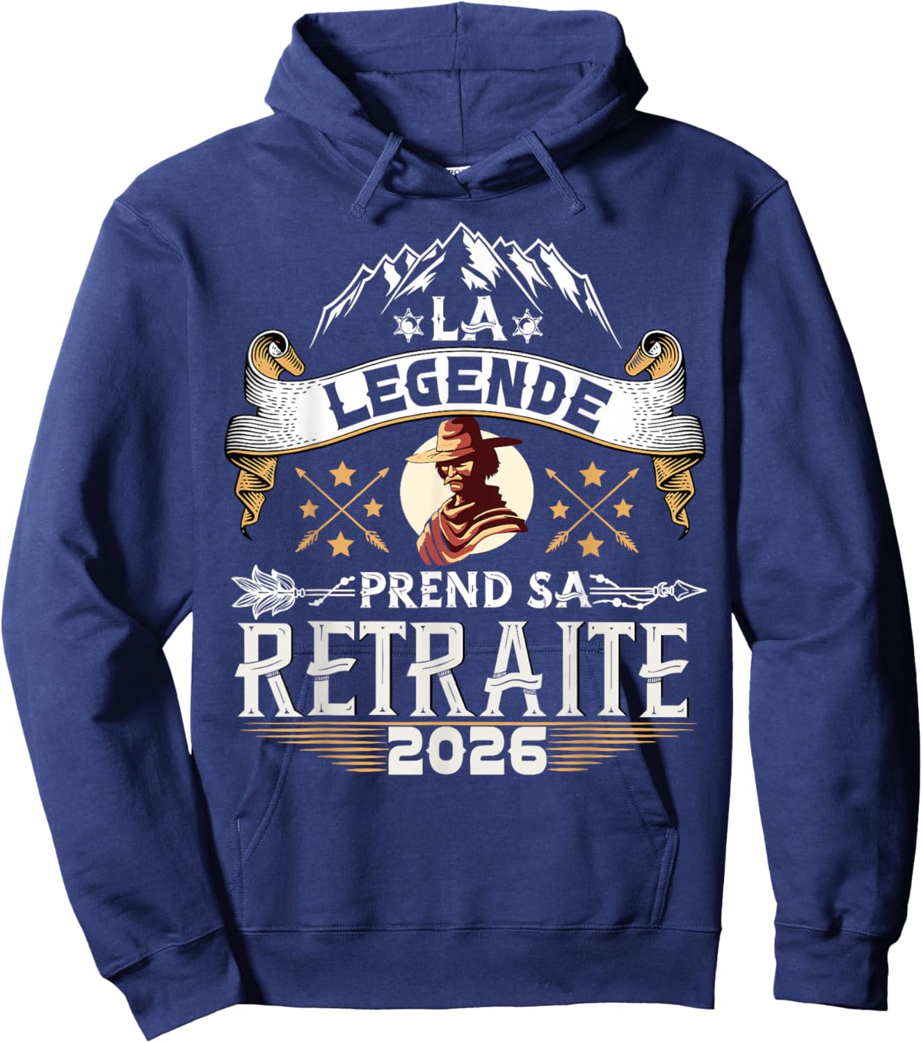 La Légende Prend Sa Retraite 2026 Homme Humour Humoristique Hoodie - Hoodie | Navy