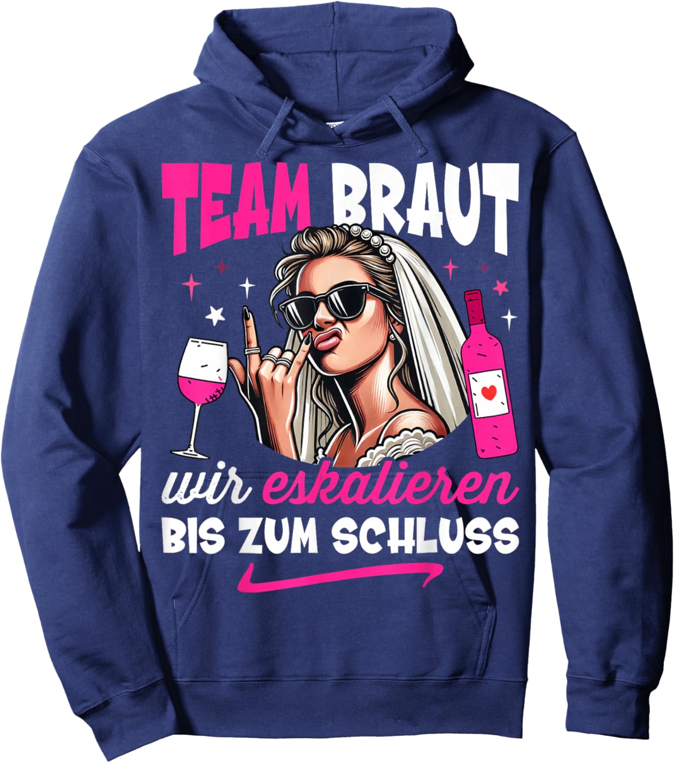 Stag Party Women's Team Bride JGA Women's , black, S Hoodie - Hoodie | Navy