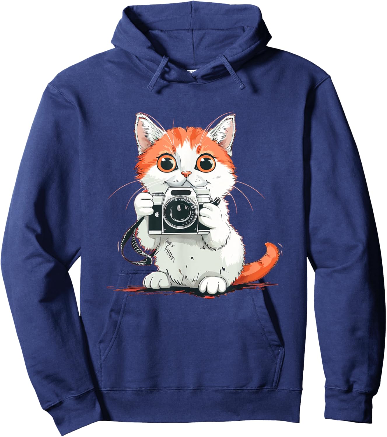 Cute Camera Cat Costume for funny Boys and Girls Hoodie - Hoodie | Navy