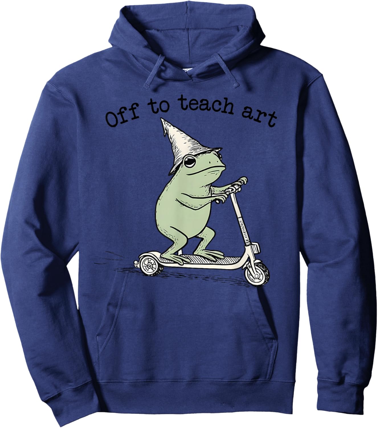 Off to Teach Art Teacher Funny Back to School Drawing Kids Hoodie - Hoodie | Navy