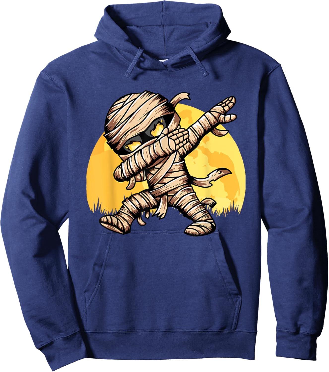 Dabbing Mummy Costume Dab Dancing Men Kids Boys Halloween Hoodie - Hoodie | Navy