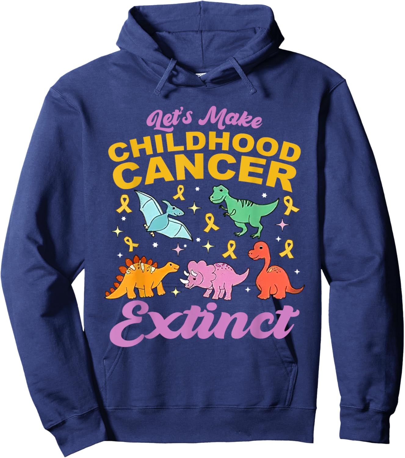 Making Childhood Cancer Extinct PEDS ONC Pediatric Oncology Hoodie - Hoodie | Navy