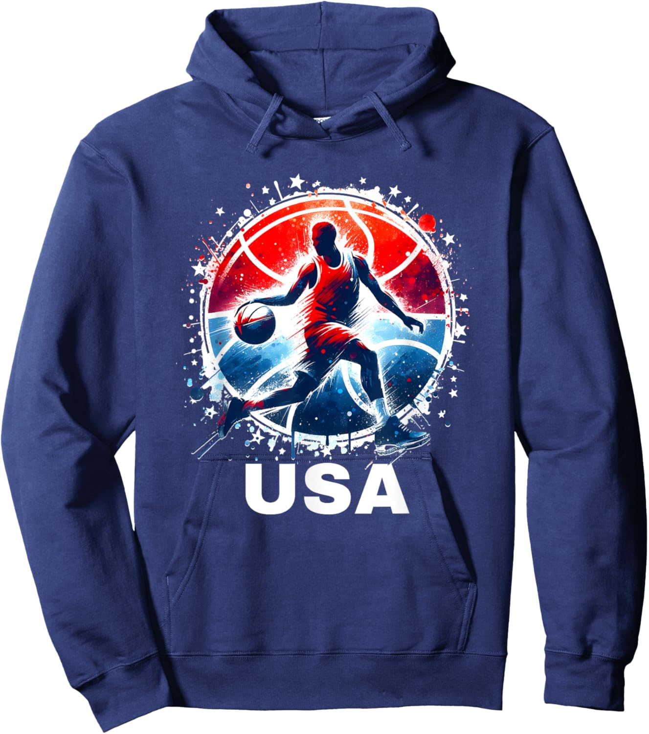USA Team Basketball Shirt for Kids Men Women Basketball Hoodie - Hoodie | Navy