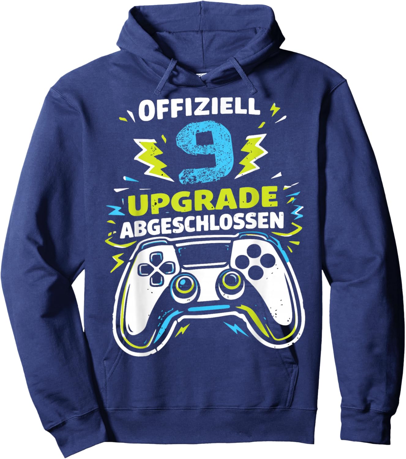 9. Geburtstag Jungen Video Gamer Offiziell 9 Upgrade Jungs Hoodie - Hoodie | Navy
