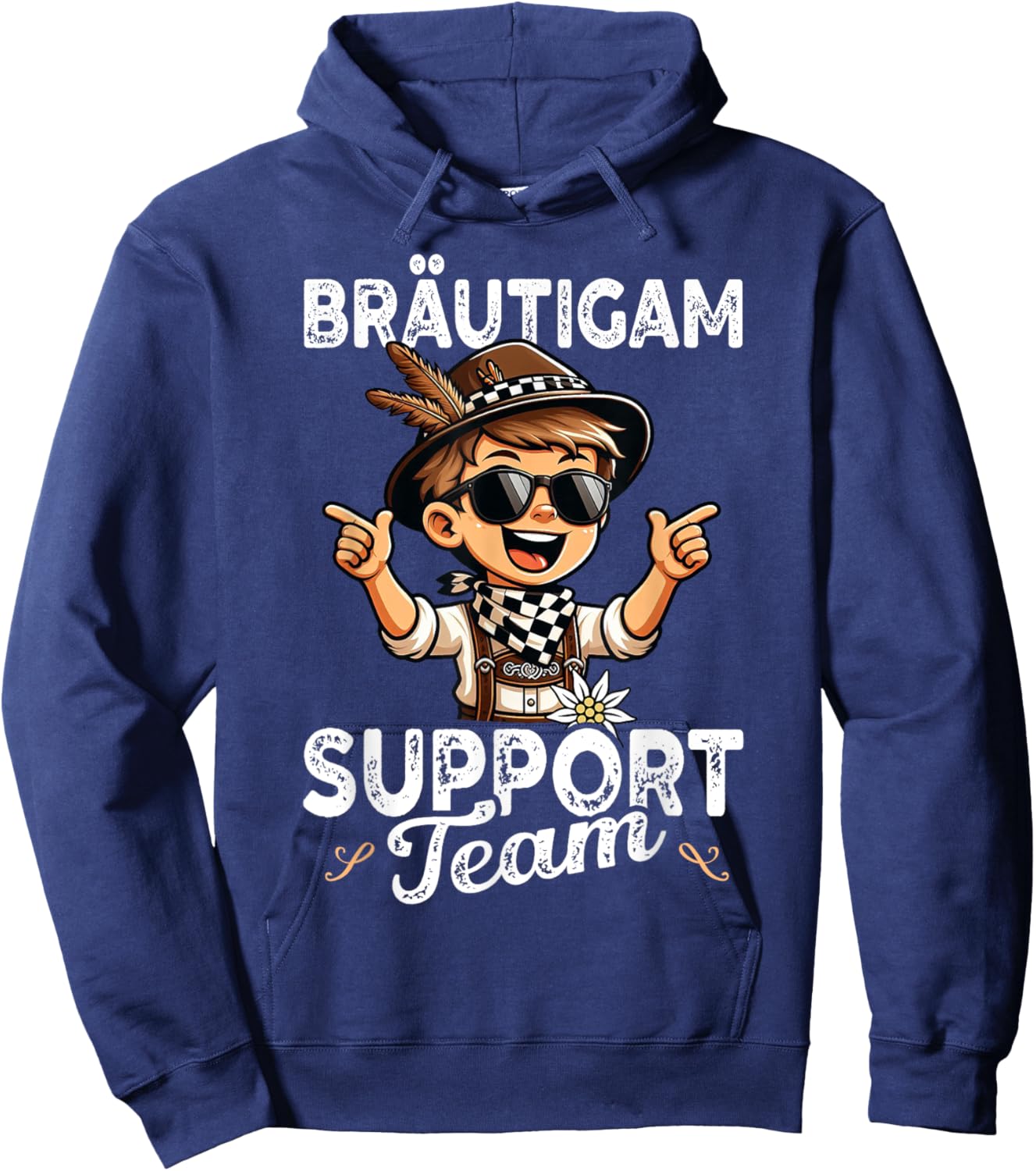 Bräutigam Support Team JGA Junggesellenabschied Bräutigam Hoodie - Hoodie | Navy