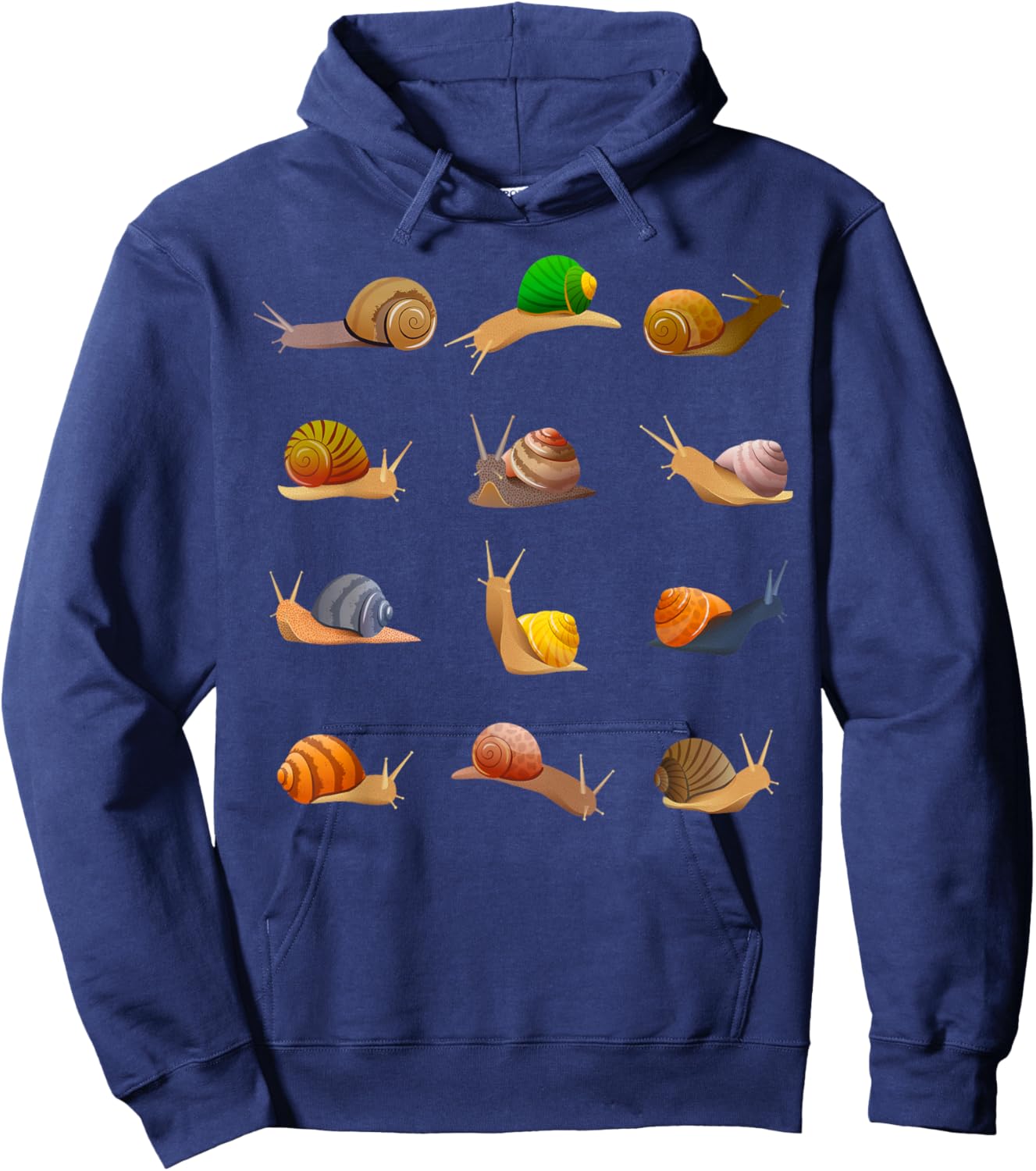 Cool Snail Design Women Insect Animal Snail Lover Hoodie - Hoodie | Navy