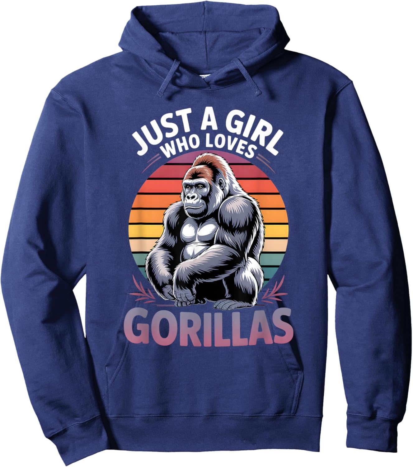 Girls Gorilla Hoodie - Hoodie | Navy