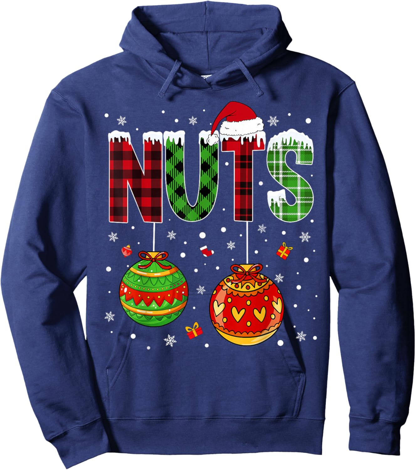 Chestnuts Matching Family Funny Chest Nuts Christmas Couples Hoodie - Hoodie | Navy