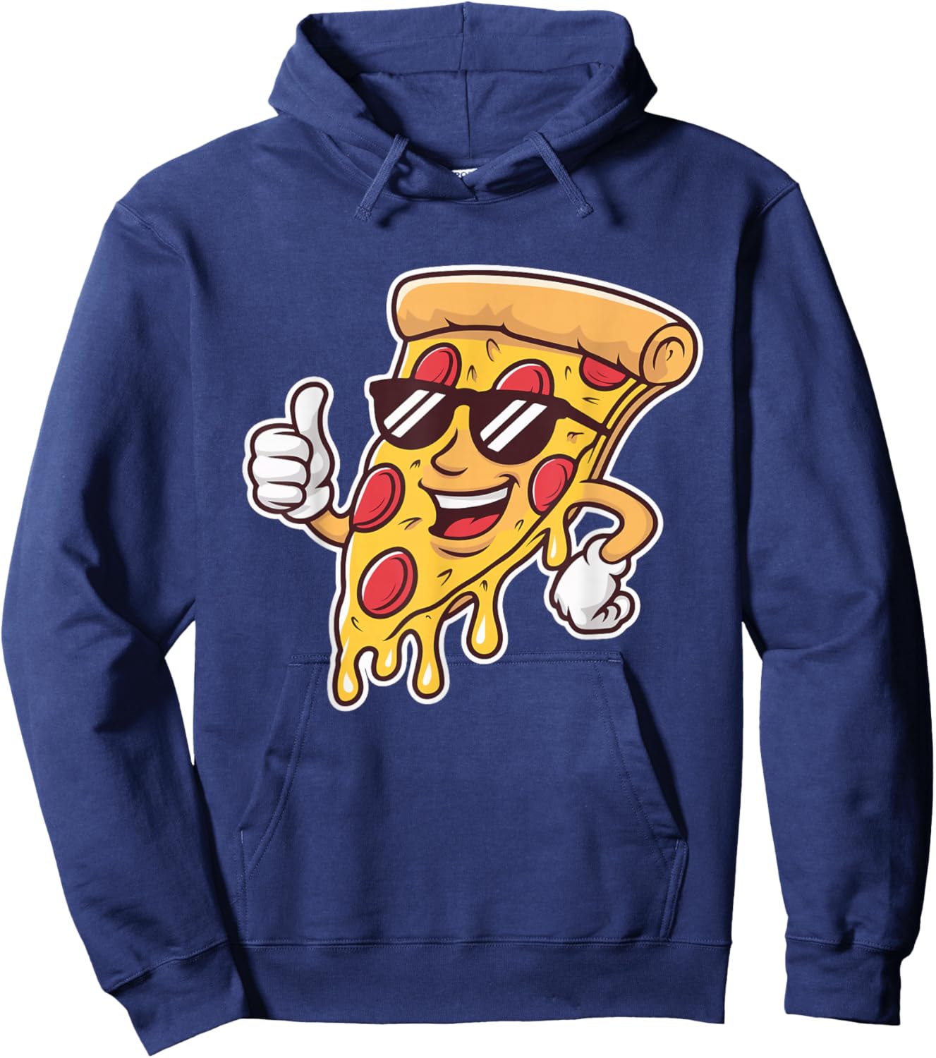 Cool Boys and Girls Sunglasses Pizza for fast Food Lovers Hoodie - Hoodie | Navy