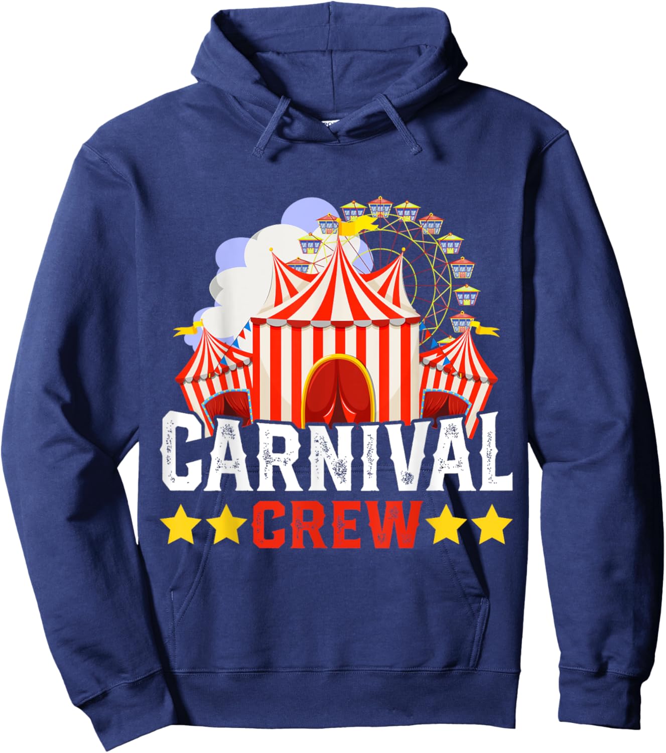 Carnival Crew Funny Circus Staff Costume Circus Theme Party Hoodie - Hoodie | Navy