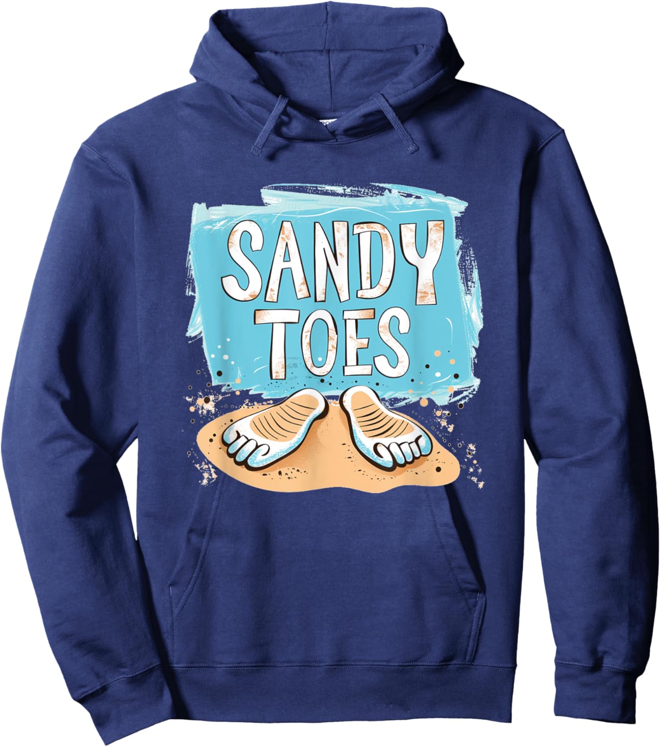 Pretty sandy Toes in Summer for Vacation Lovers Hoodie - Hoodie | Navy