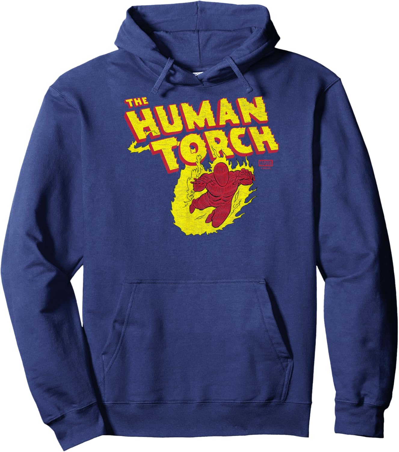 Fantastic Four - Human Torch Logo Hoodie - Hoodie | Navy