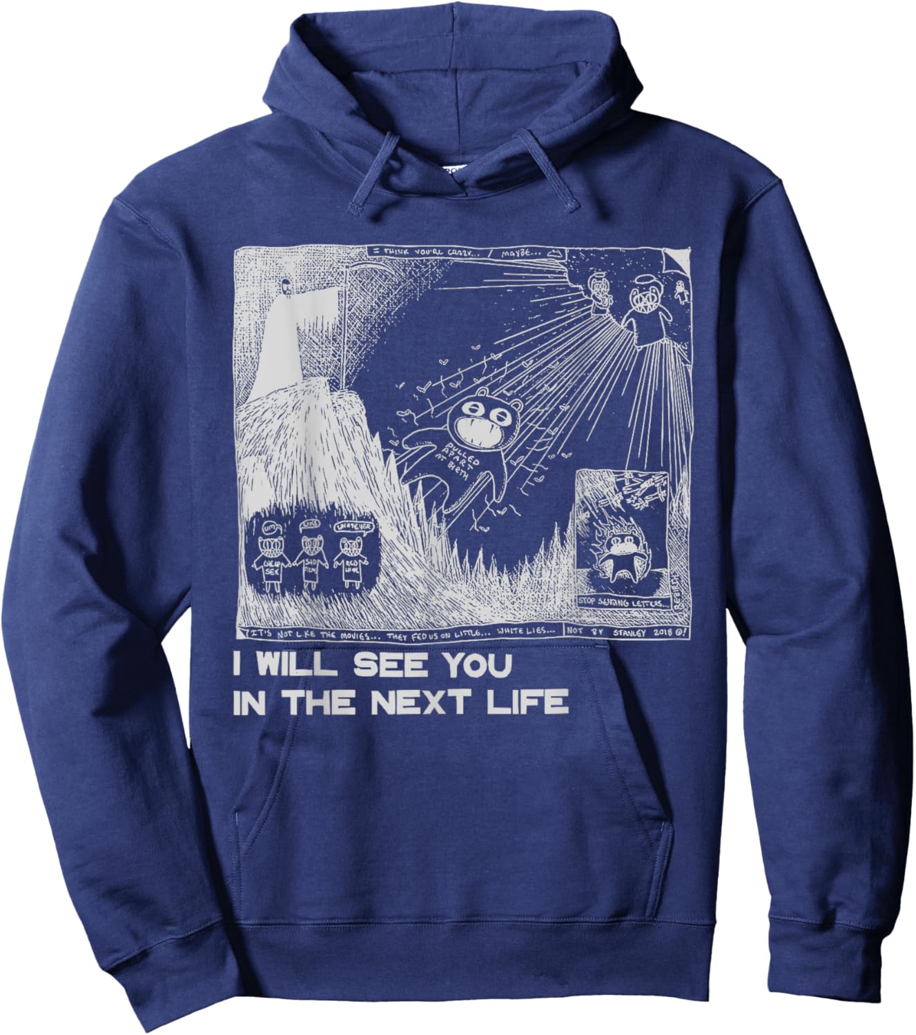 I Will See You In The Next Life Outfits Radio Music 80s 90s Hoodie - Hoodie | Navy