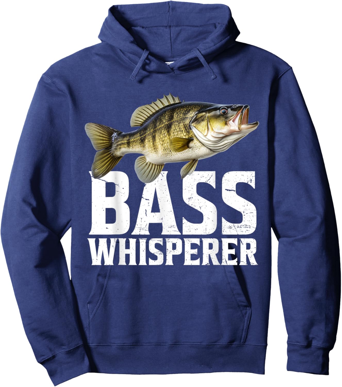 Bass Fishing Shirts Bass Whisperer Fishing Hoodie - Hoodie | Navy