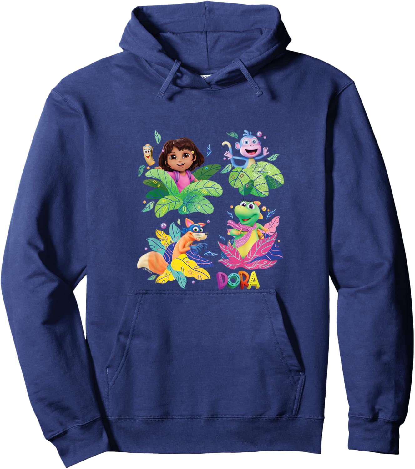 Kids Dora (2024) - Character Grid Hoodie - Hoodie | Navy