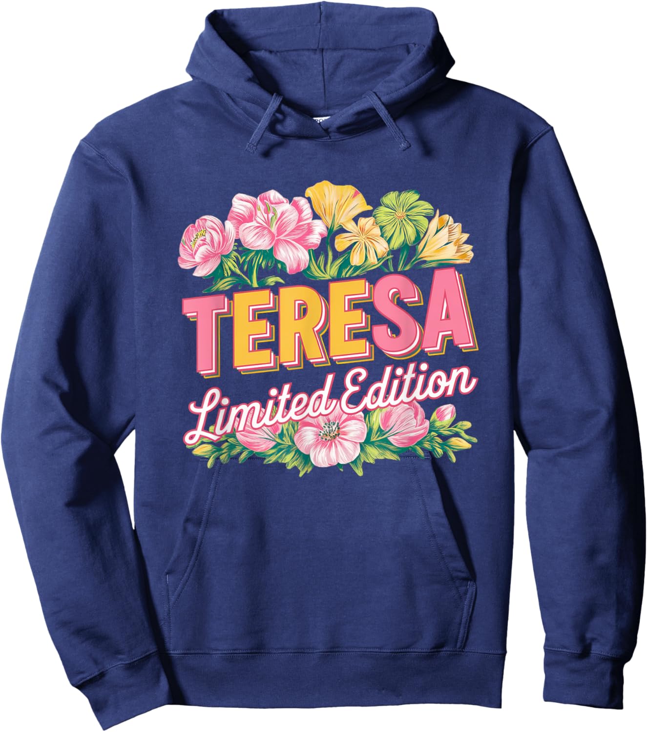Teresa Limited Edition Vintage Custom Name Wife Grandma Hoodie - Hoodie | Navy