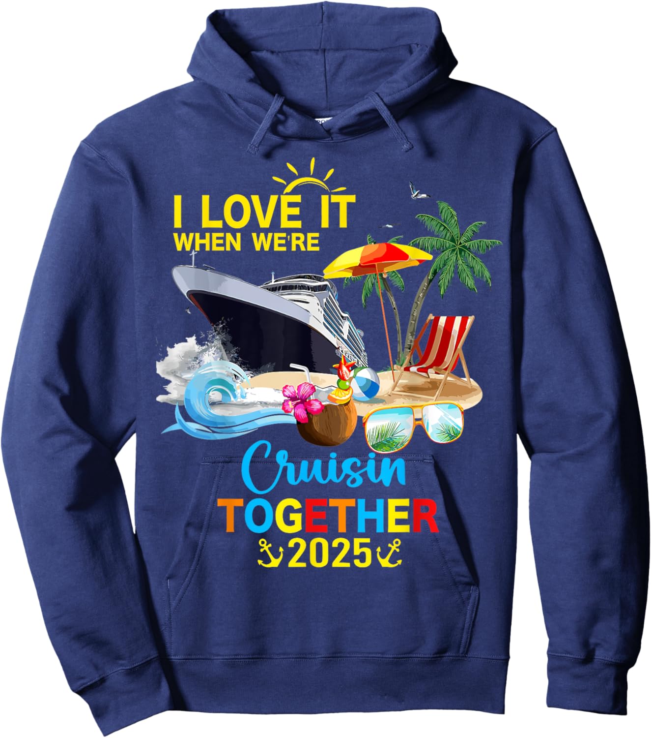 ProLam I Love It When We're Cruisin Together 2025 - Black, Small Hoodie - Hoodie | Navy
