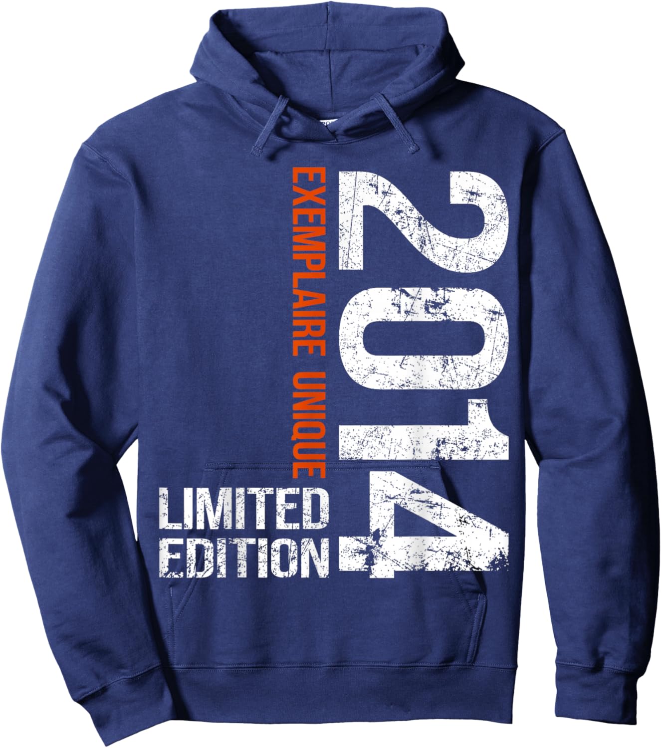 11th Birthday 2014 Vintage 11 Years Boy and Girl 2014 Hoodie - Hoodie | Navy