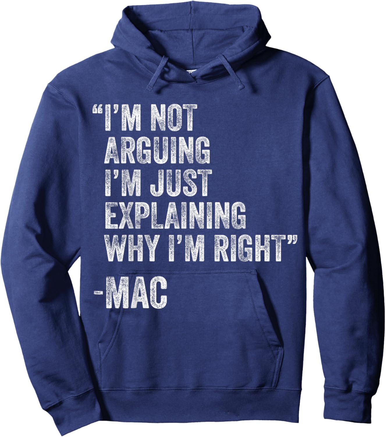 Mac Quote Funny Birthday Custom Name Idea Engineer Hoodie - Hoodie | Navy