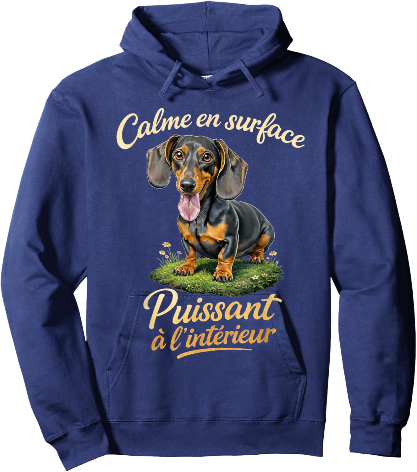 Idée Cadeau pour Fan de Chien et Amoureux de Teckel Hoodie - Hoodie | Navy