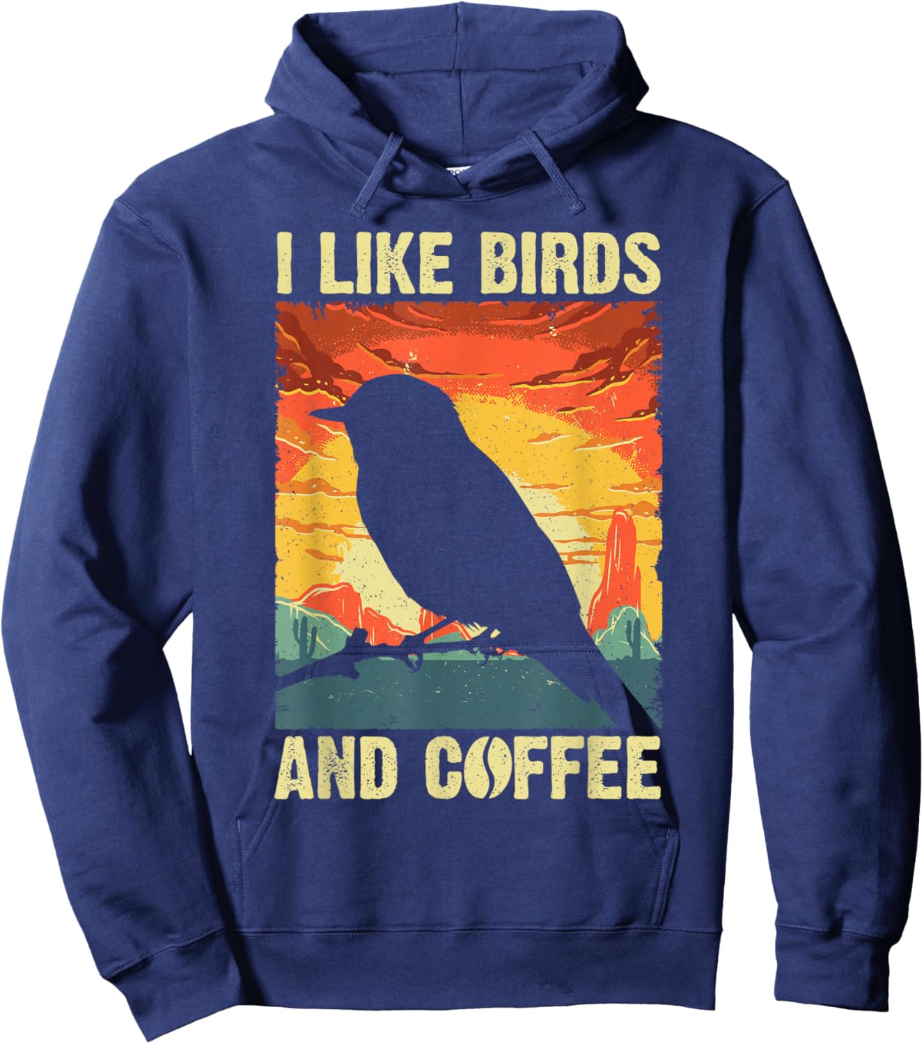 Best Bird Art Women Birding Nerd Birder Bird Watcher Hoodie - Hoodie | Navy