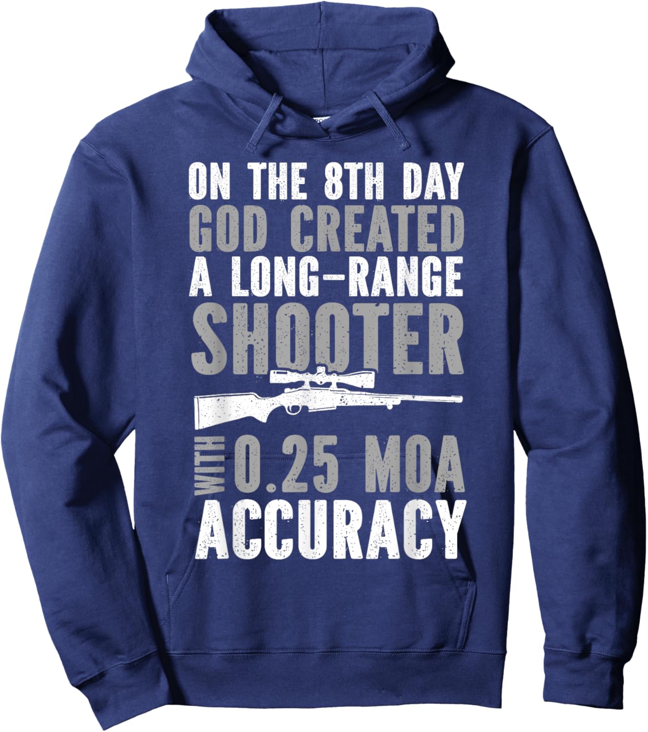 Long Range Shooting Marksman Precision Rifle Shooting Hoodie - Hoodie | Navy
