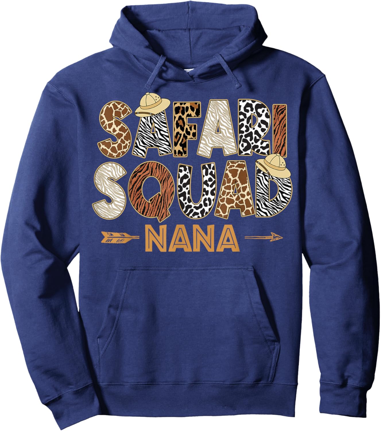 Safari Zoo Safari Squad Nana of Birthday Boy Girl Hoodie - Hoodie | Navy