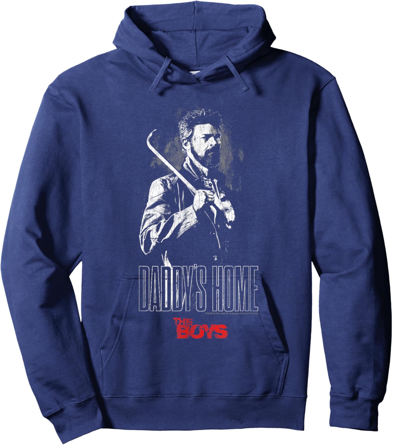 The Boys Daddy's Home Billy Butcher Black & White TV Show Hoodie - Hoodie | Navy