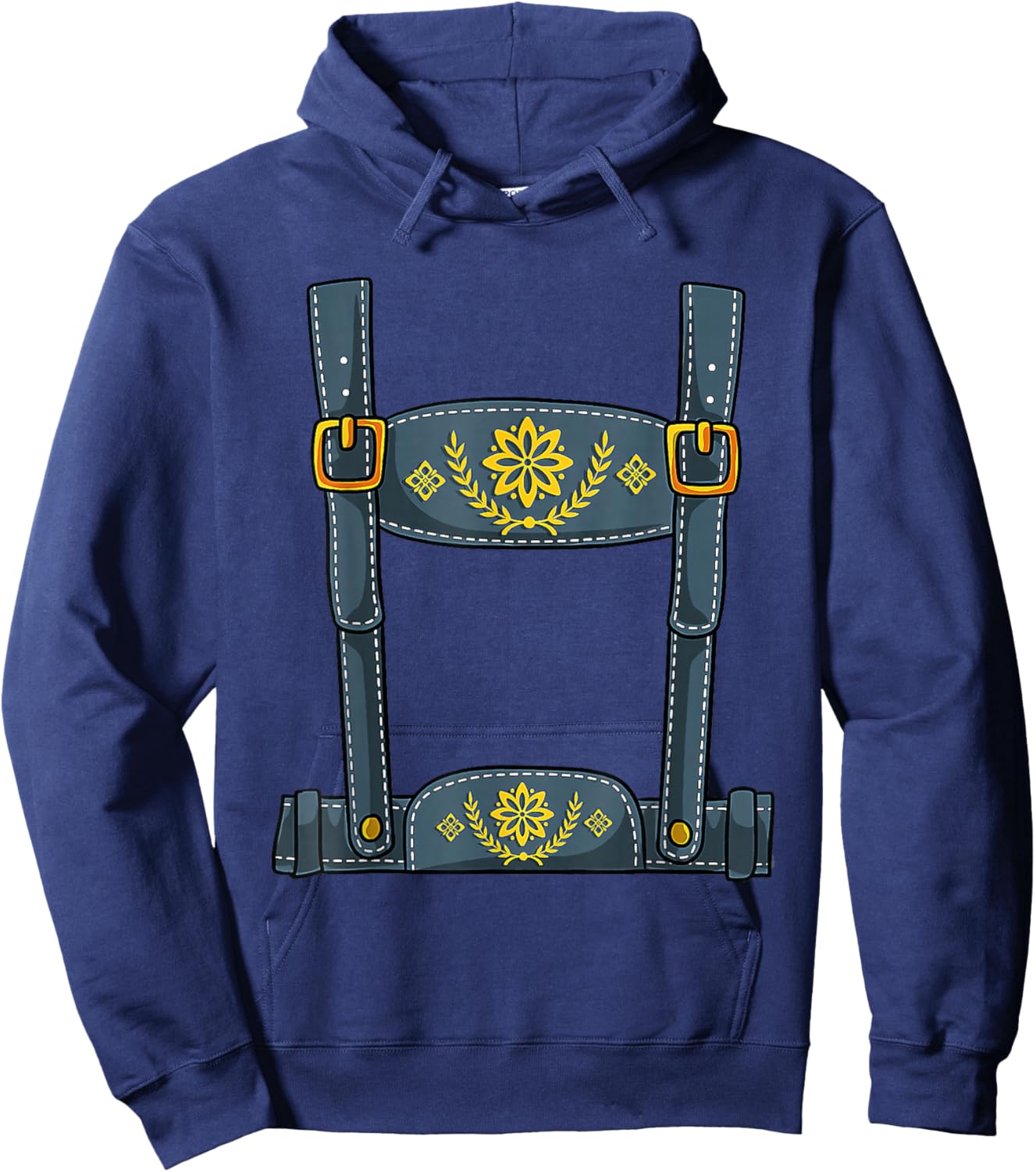 Oktoberfest Outfit Boys Lederhosen Costume Germany Bavarian Hoodie - Hoodie | Navy