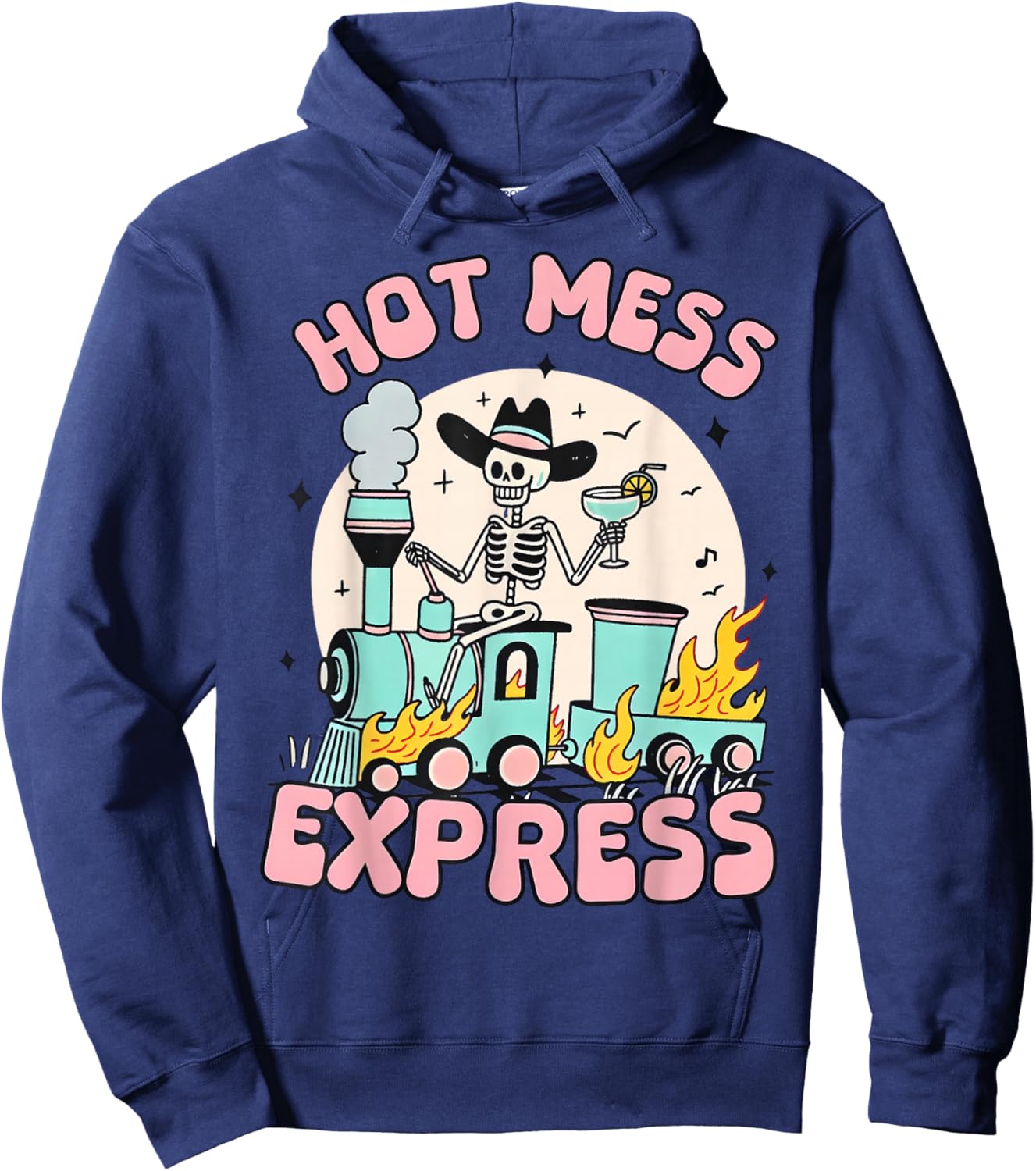 Hot Mess Express Mental Health Hoodie - Hoodie | Navy