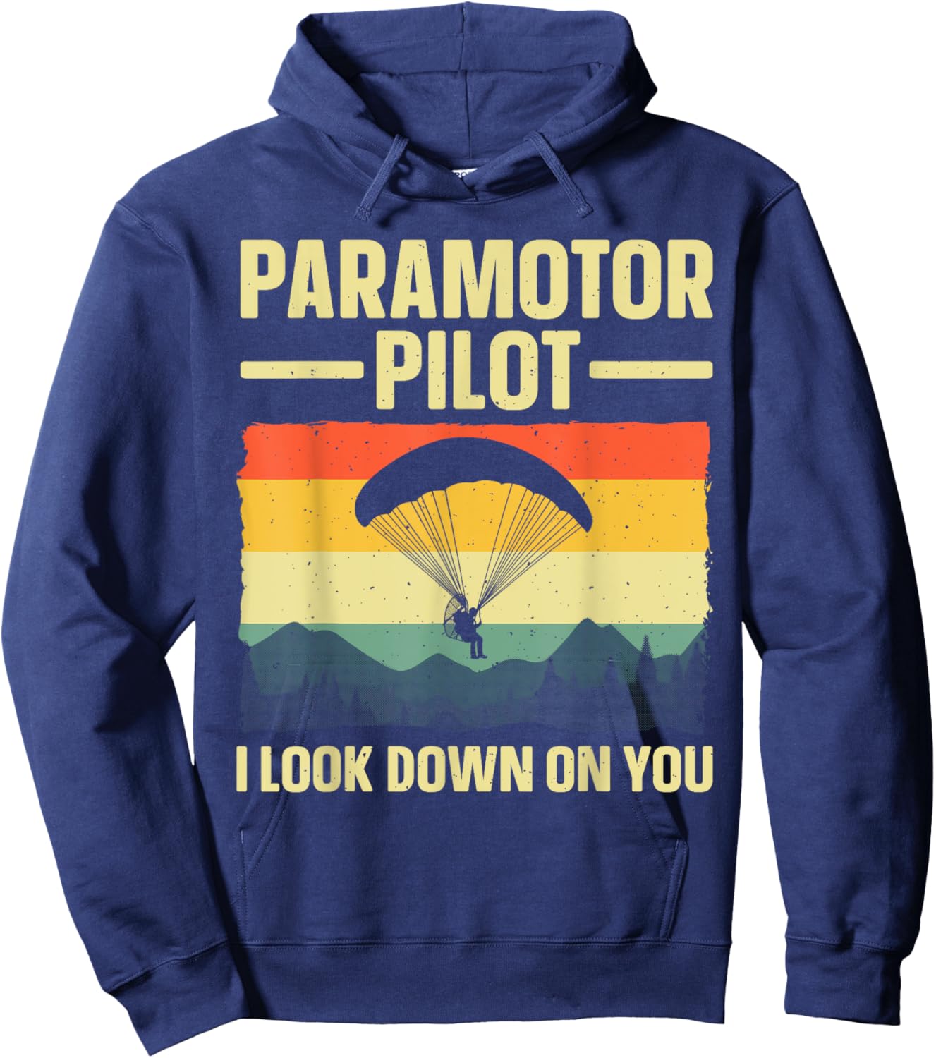 Funny Paramotor Art Women Paraglider Paramotor Lover Hoodie - Hoodie | Navy