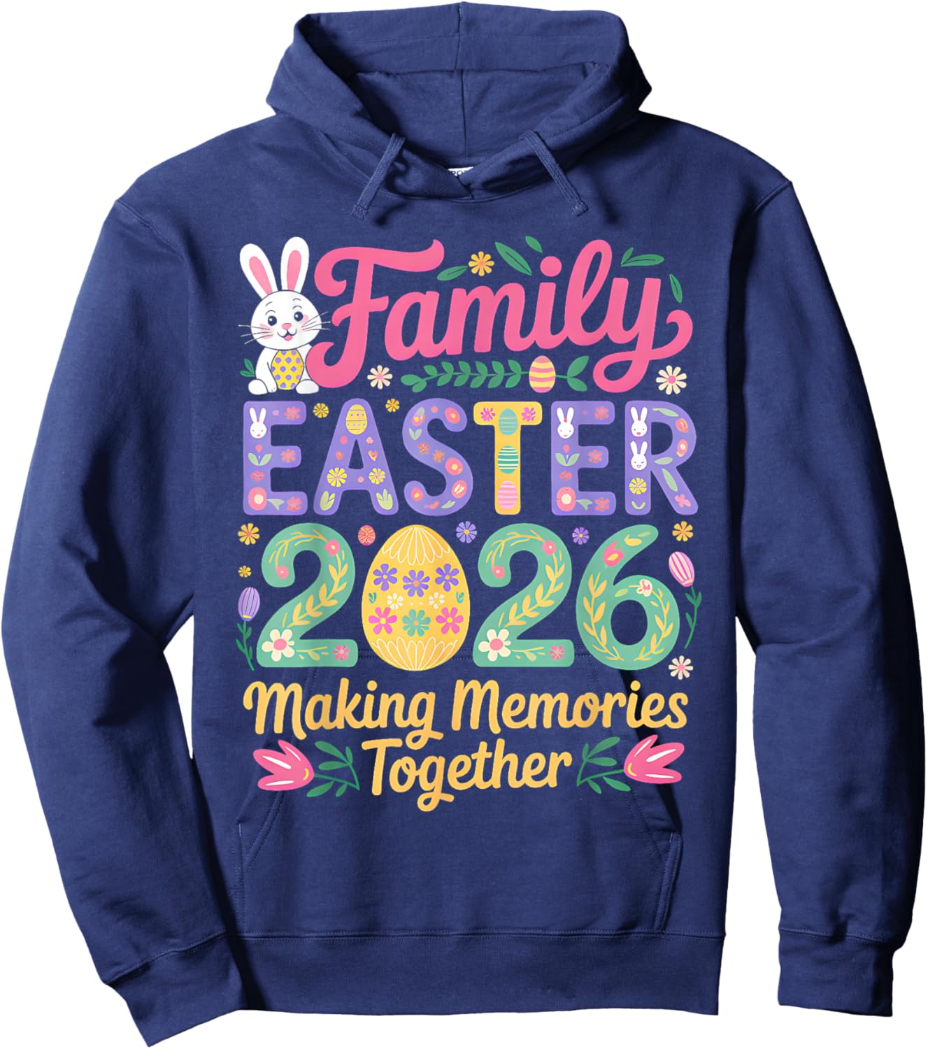 Family Easter Day 2026 Family Costume Matching Easter Day Hoodie - Hoodie | Navy