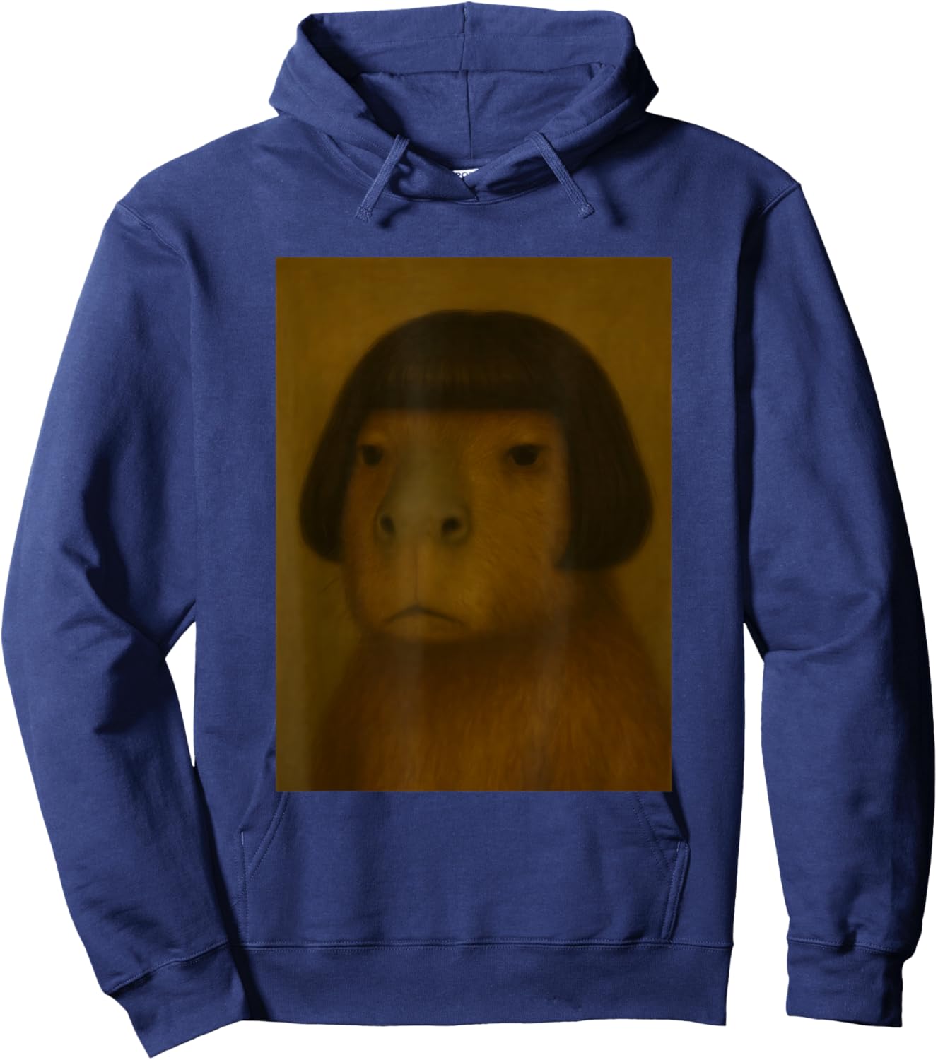 Funny Capybara Bob Haircut Viral Meme Hoodie - Hoodie | Navy