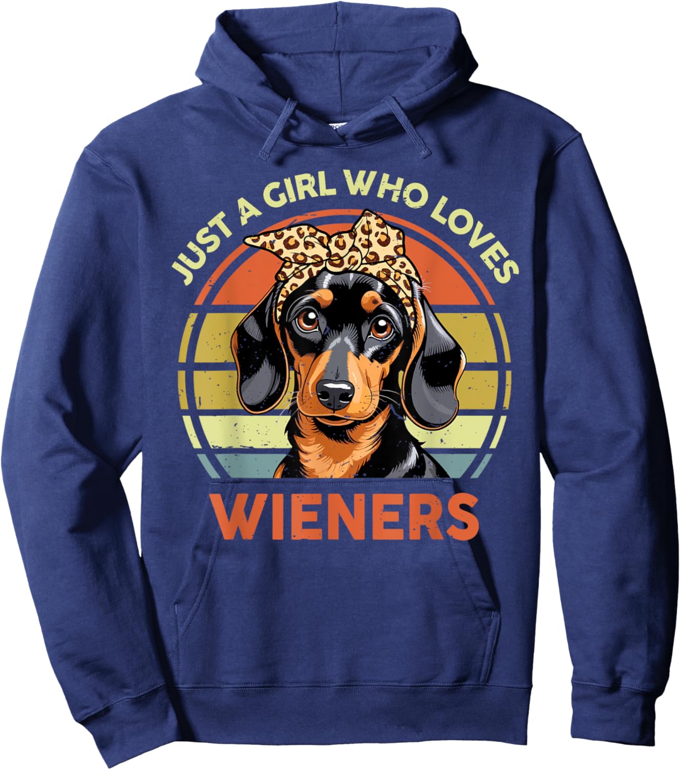 Wiener Dog Mom Hoodie - Hoodie | Navy