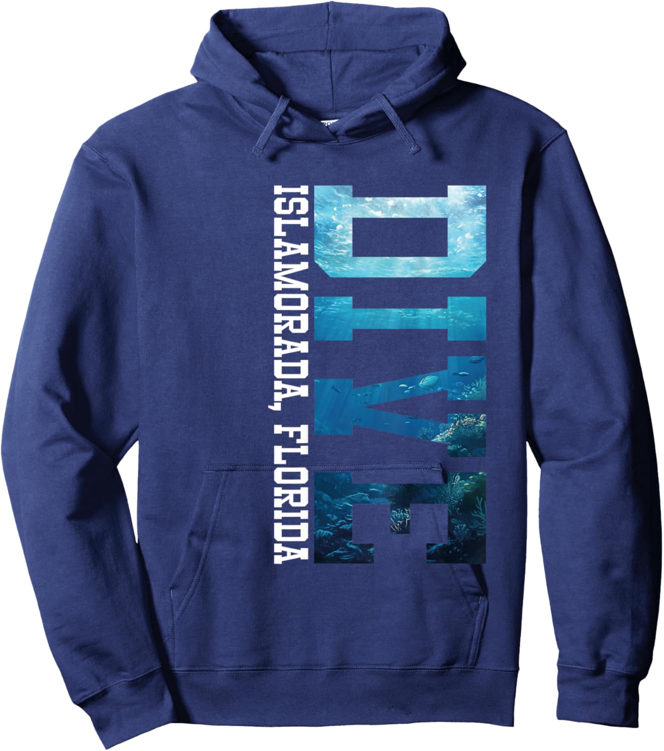 Dive Islamorada Florida Ocean Underwater Scuba Diving Hoodie - Hoodie | Navy