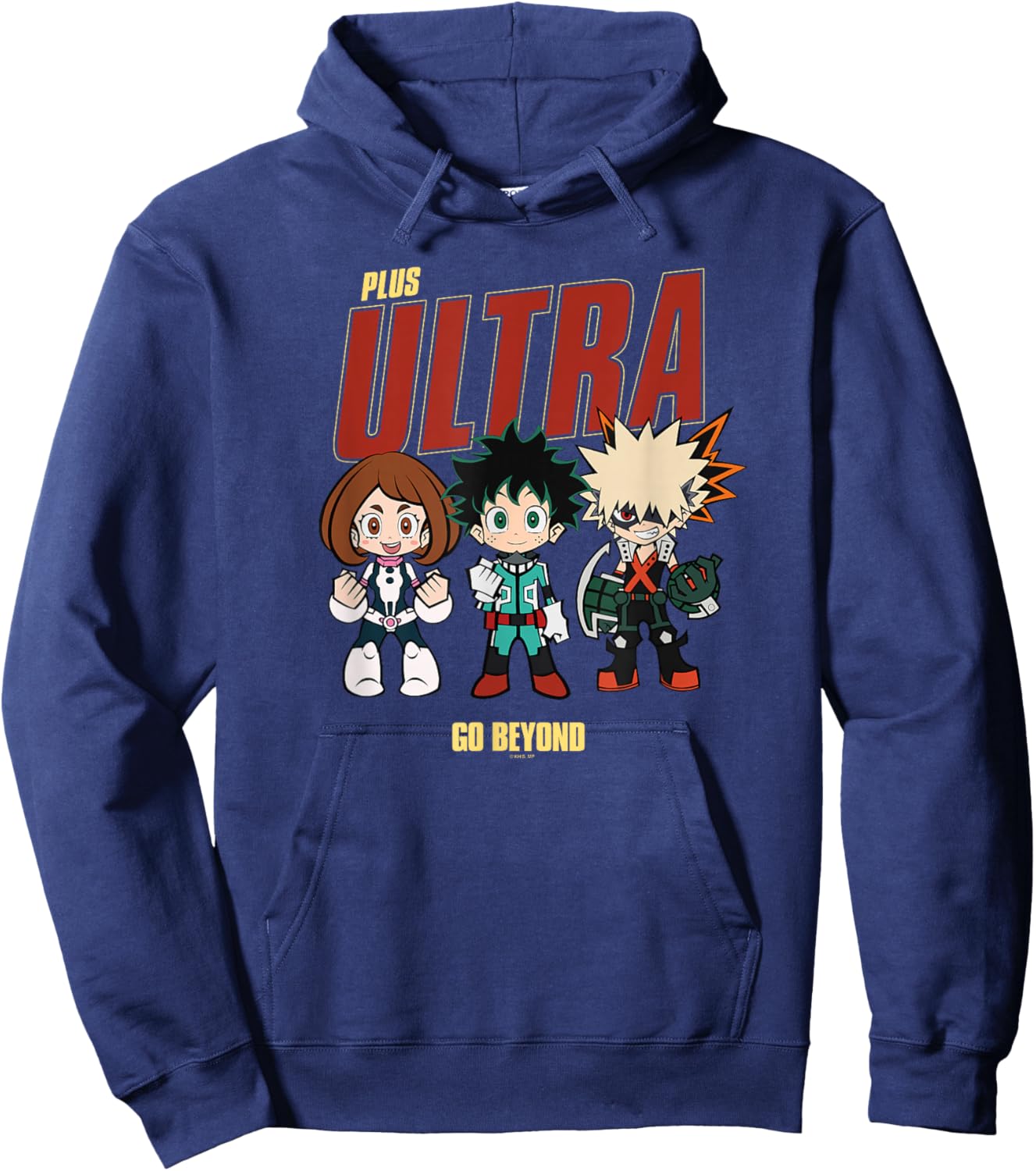 My Hero Academia Go Beyond Chibi Character Collage Anime Hoodie - Hoodie | Navy