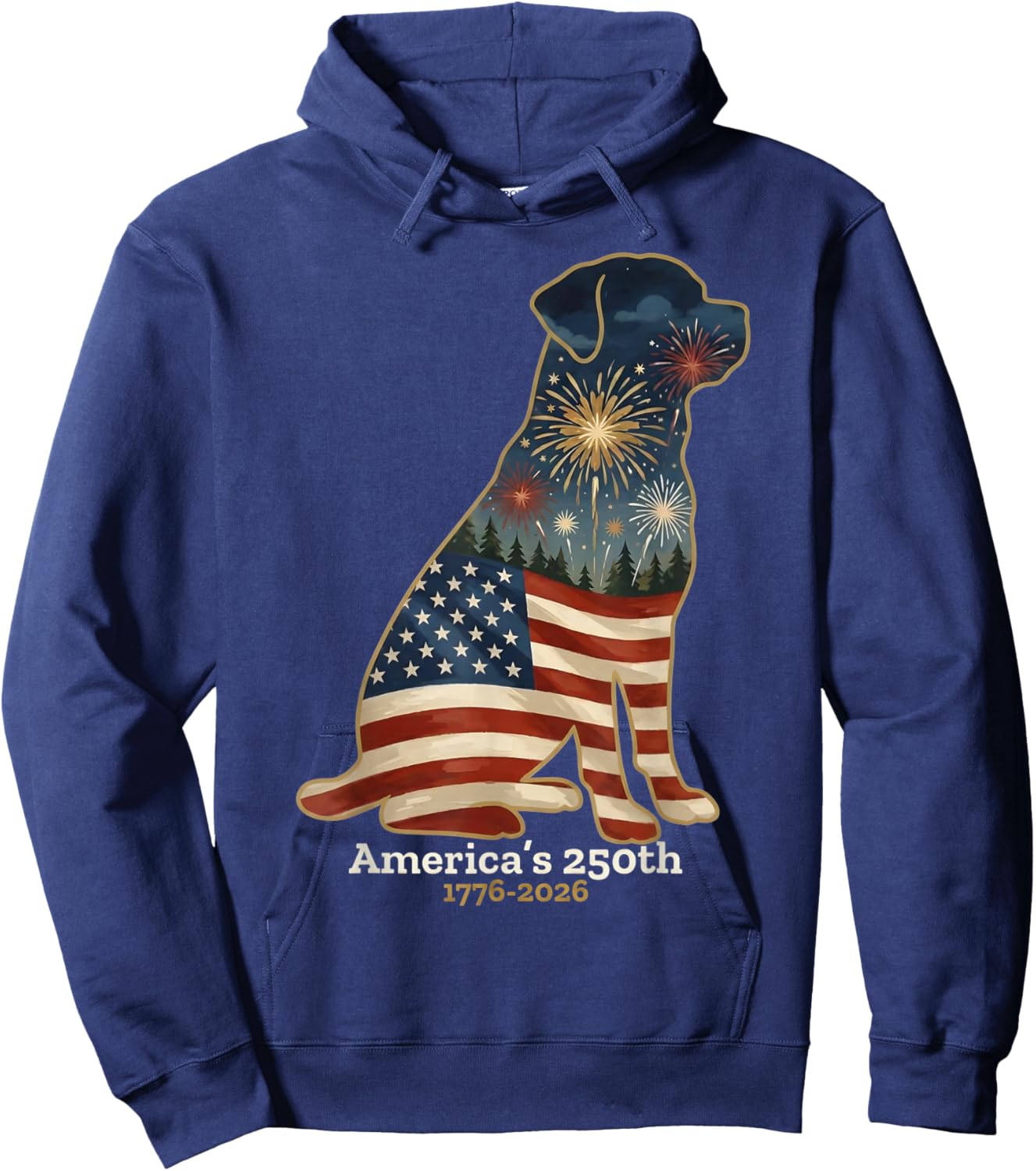 Rottweiler America's 250th Anniversary 4th of July Hoodie - Hoodie | Navy