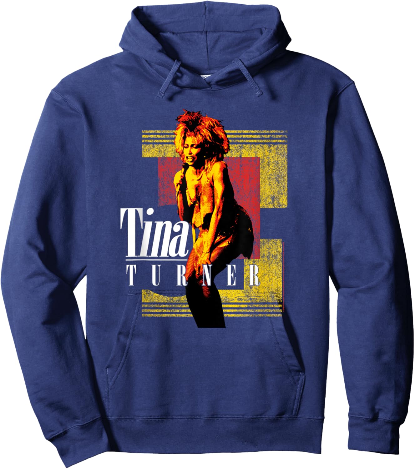 Red And Yellow Blocks Hoodie - Hoodie | Navy