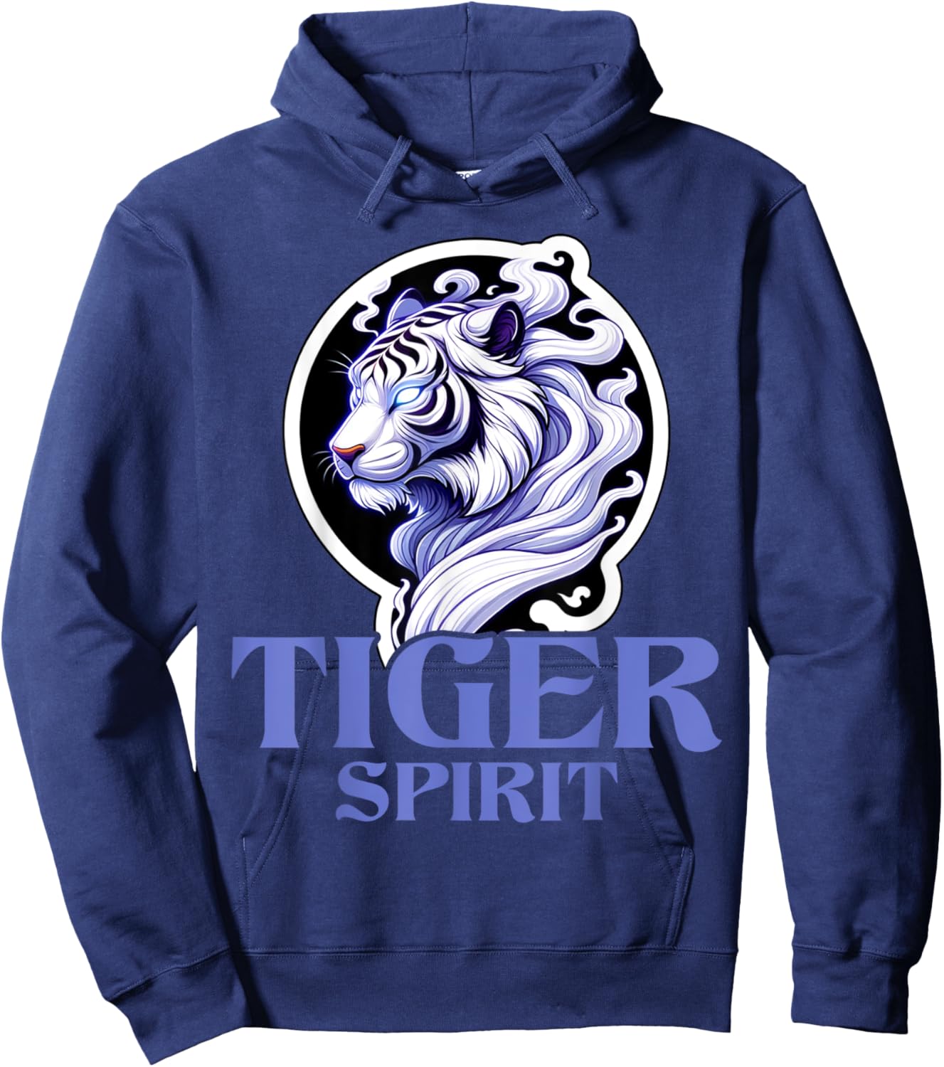 Tiger Spirit Tiger Wild Animal Lover Wildlife Nature Graphic Hoodie - Hoodie | Navy