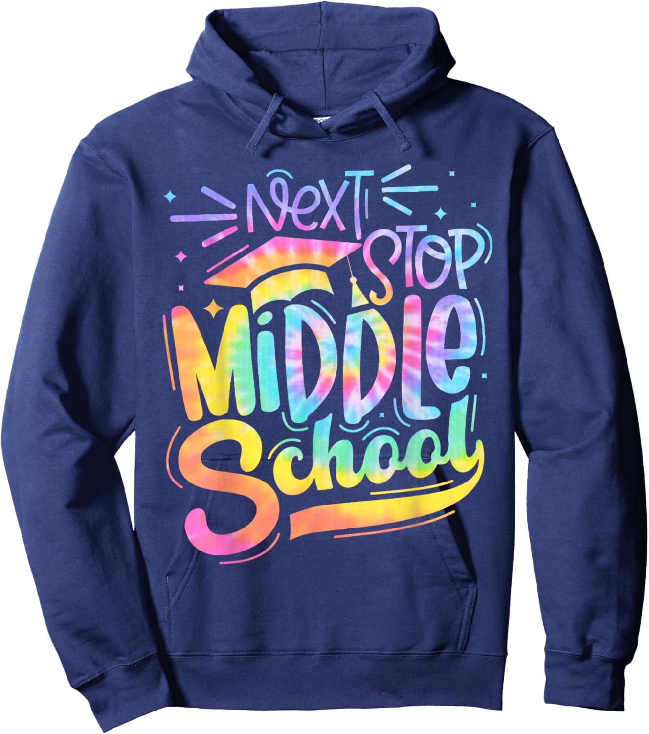 Next Stop Middle School Elementary School Graduation 2024 Hoodie - Hoodie | Navy