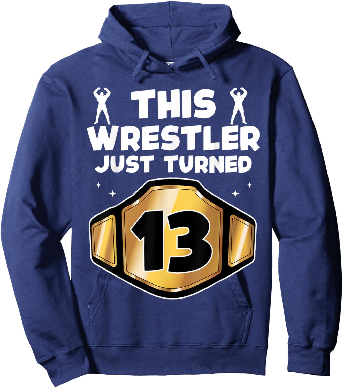 13th Wrestling Birthday This Wrestler Just Turned 13 Boys Hoodie - Hoodie | Navy