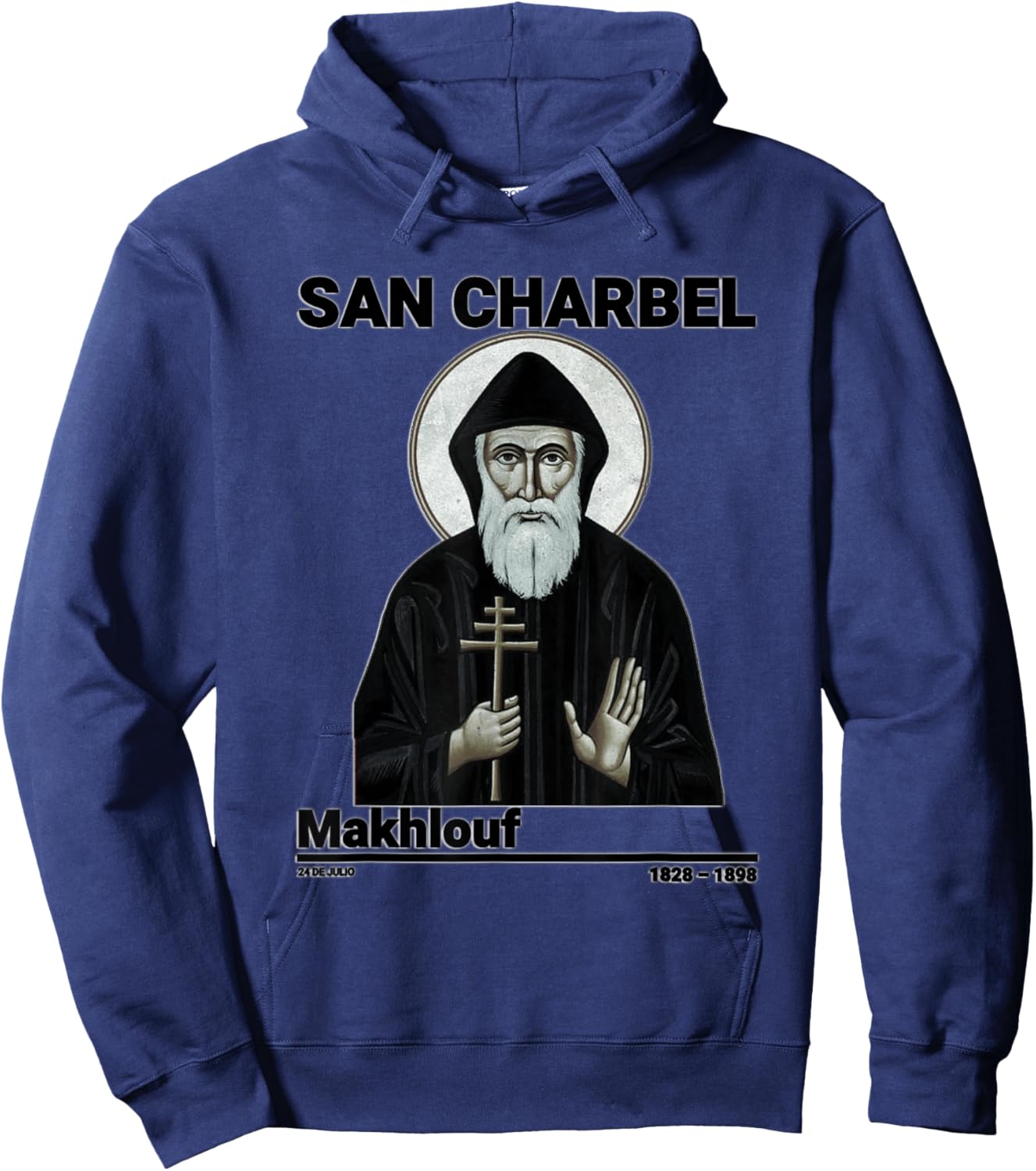 San Charbel Makhlouf, Saint Charbel Hoodie - Hoodie | Navy