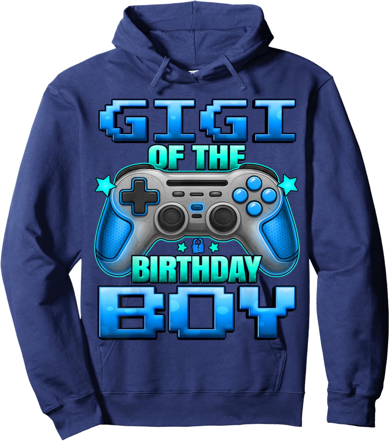 Gigi of The Birthday Boy Matching Family Grand Mother Hoodie - Hoodie | Navy