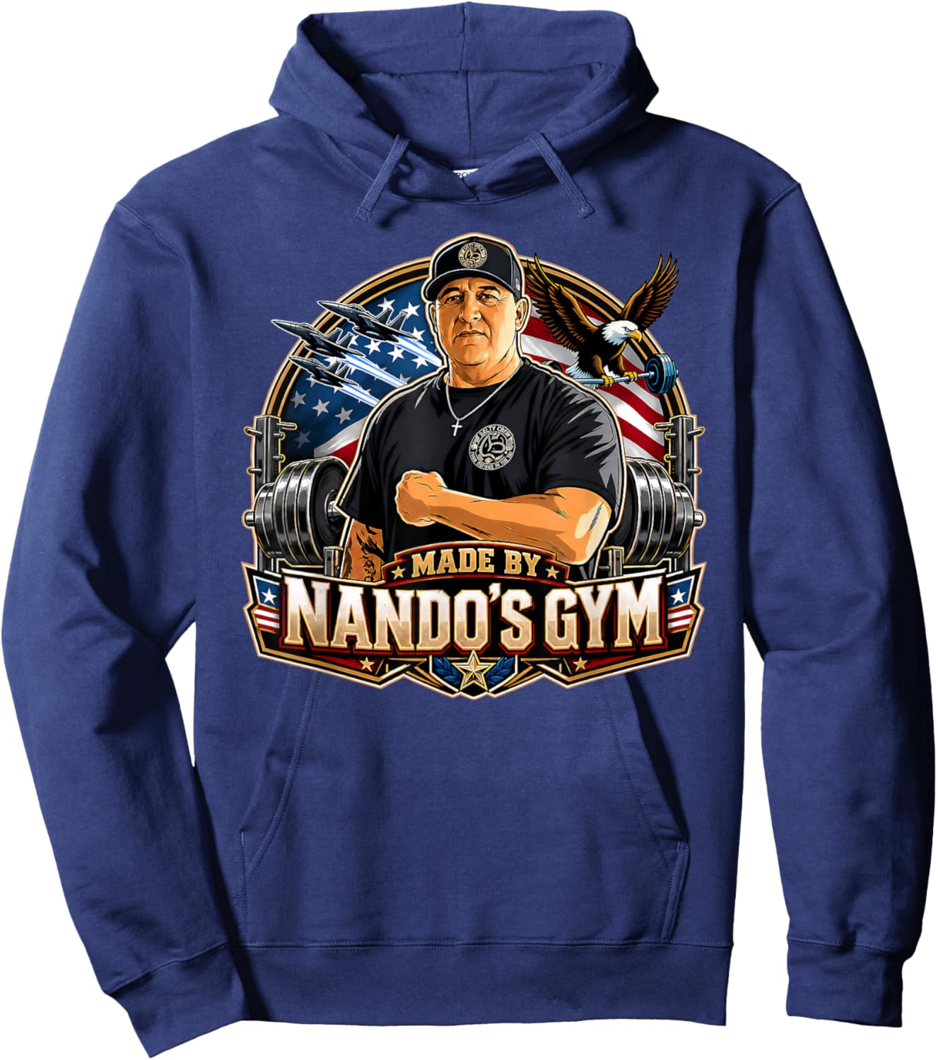 USA NANDO'S Gym Hoodie - Hoodie | Navy