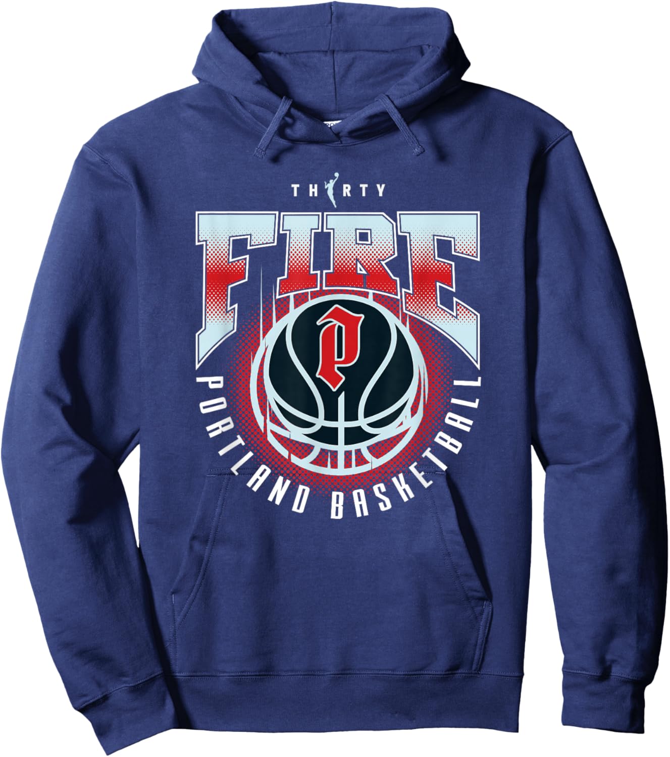WNBA 30th Anniversary Triple Stack Portland Fire Hoodie - Hoodie | Navy