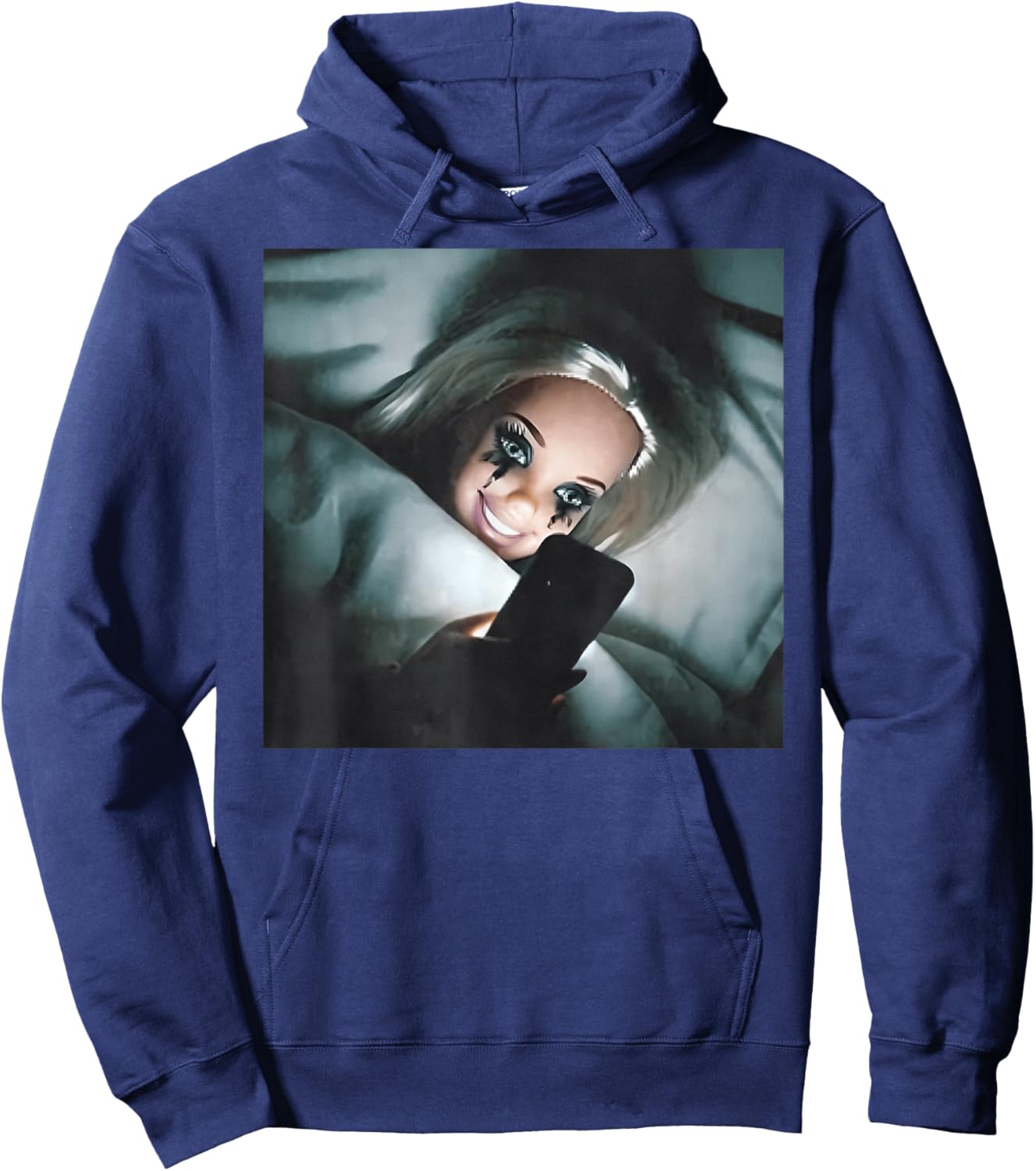 Disgusted Face Meme Doll Babe X Only Baby Love Date Fans Hoodie - Hoodie | Navy