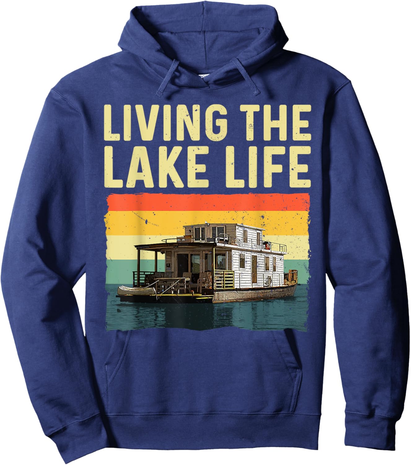 Houseboat Design Women House Boat Captain Houseboat Hoodie - Hoodie | Navy